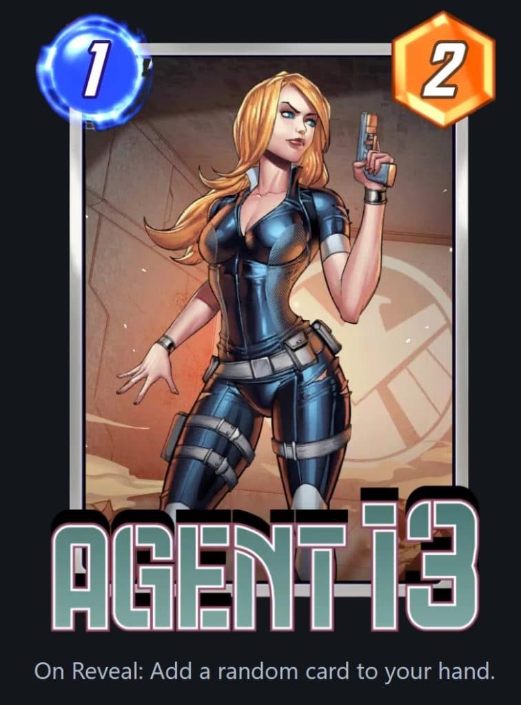 Agent 13 card in Marvel Snap