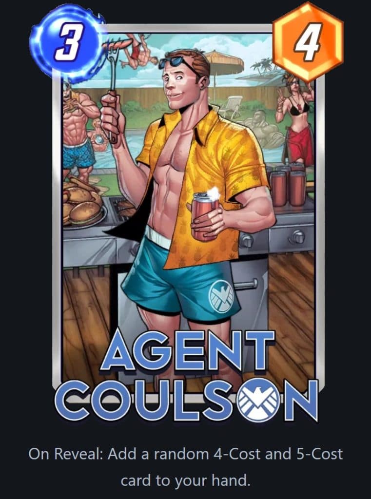 Agent Coulson card in Marvel Snap