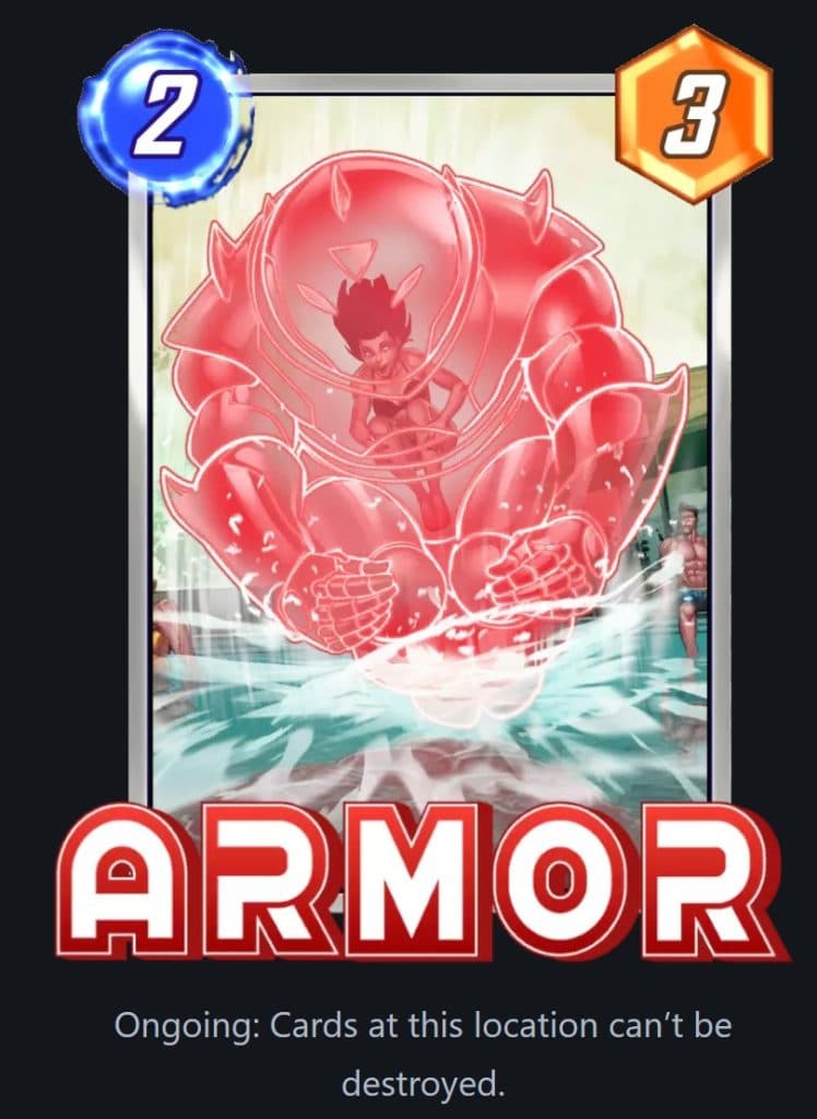 Armor card in Marvel Snap