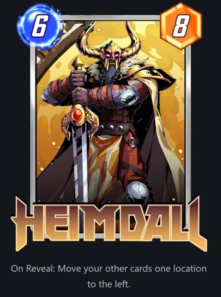 Heimdall card in Marvel Snap