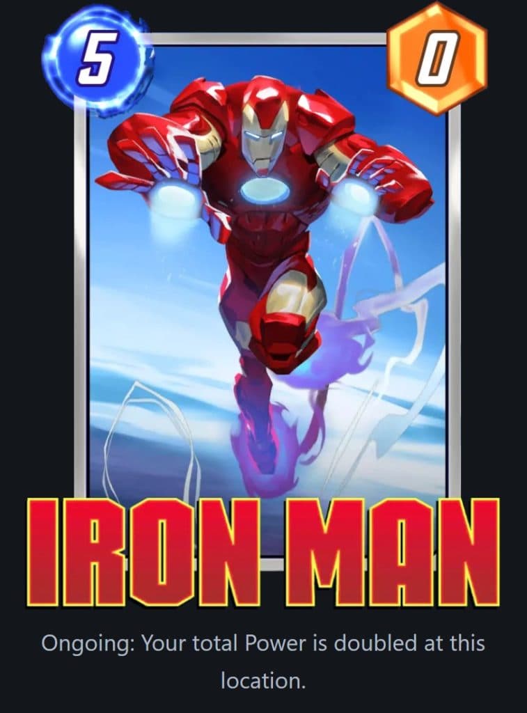 Iron Man card in Marvel Snap