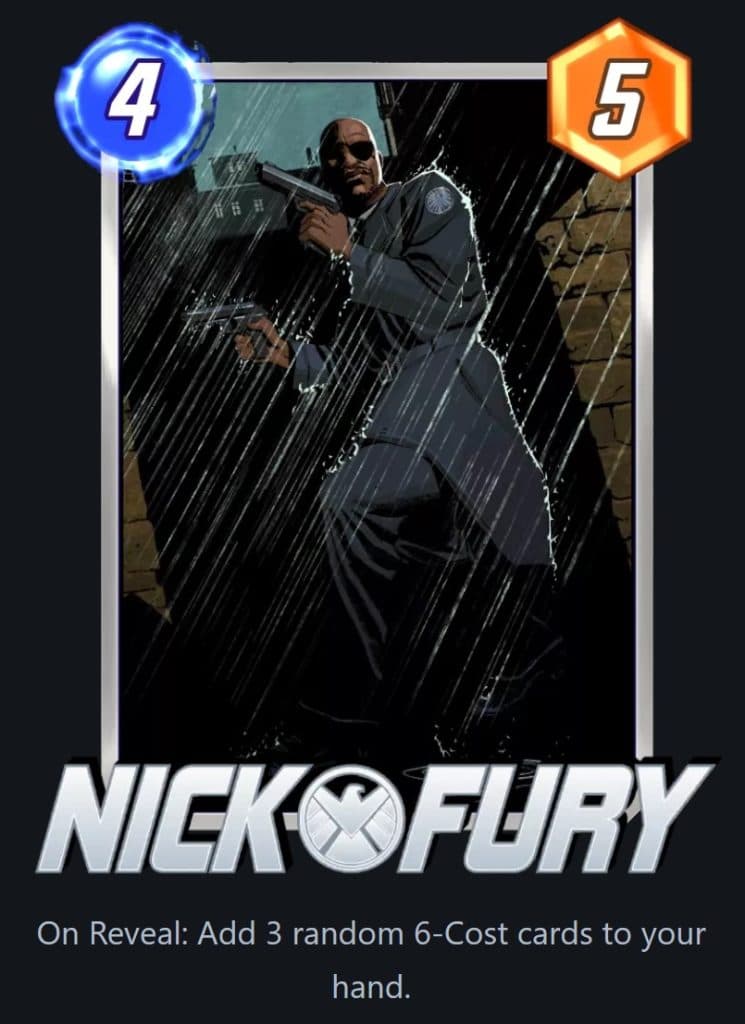 Nick Fury card in Marvel Snap