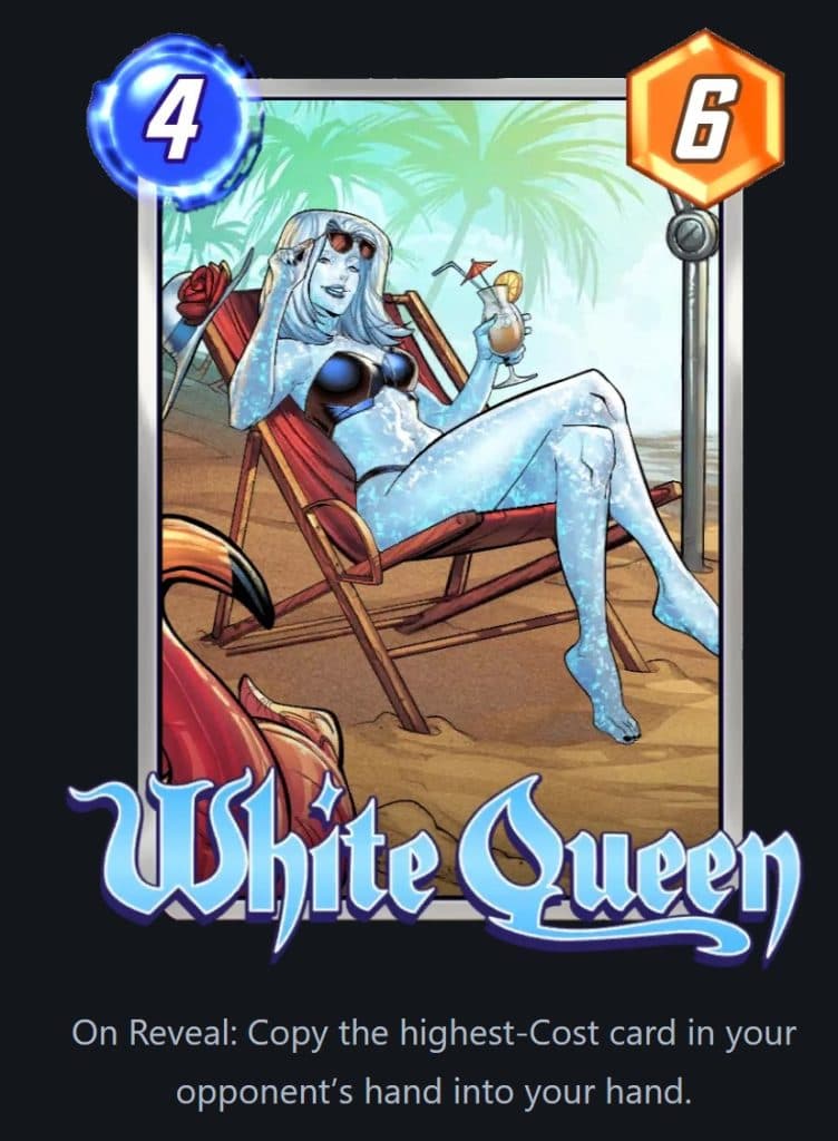 White Queen card in Marvel Snap