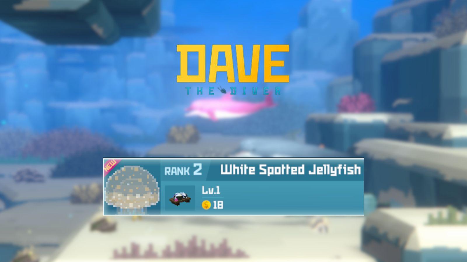 Dave the Diver white spotted jellyfish