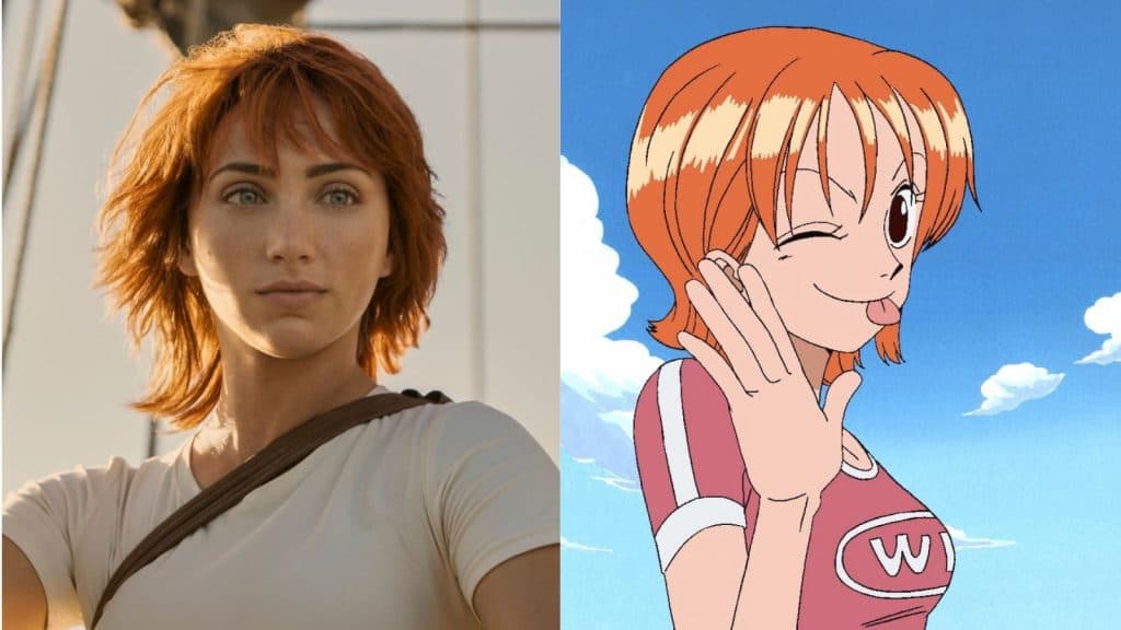 An image of Nami in One Piece live-action and anime