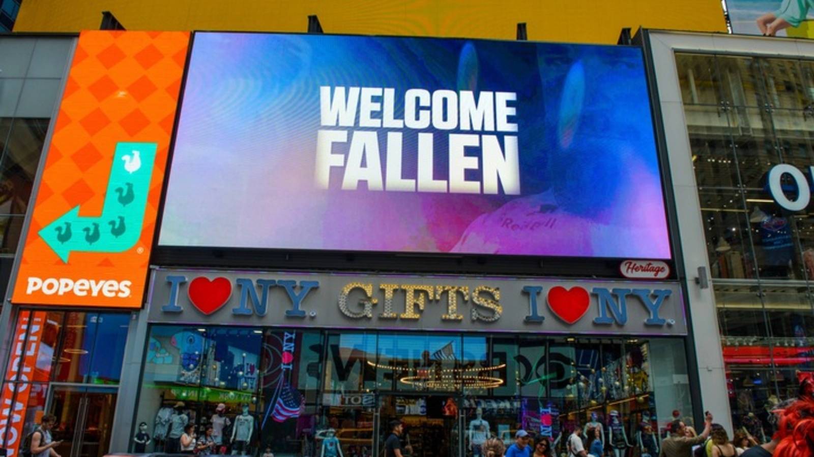 Fallen Furia ad in Times Square