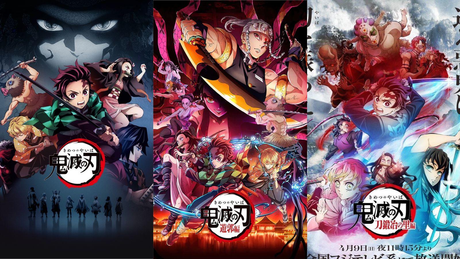 An image of Demon Slayer posters