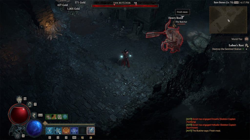 The Butcher Encounter in Diablo 4