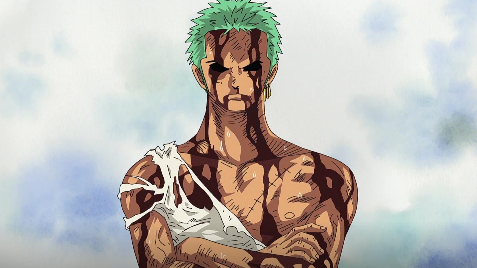 An image featuring Zoro's sacrifice in One Piece