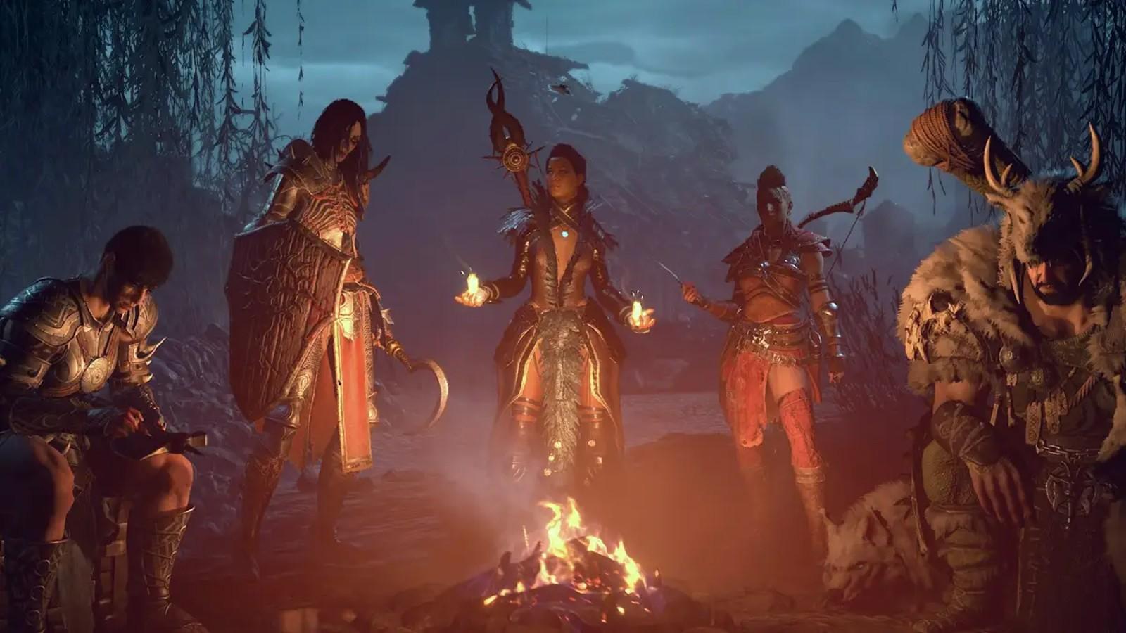 An image of Diablo 4 characters.