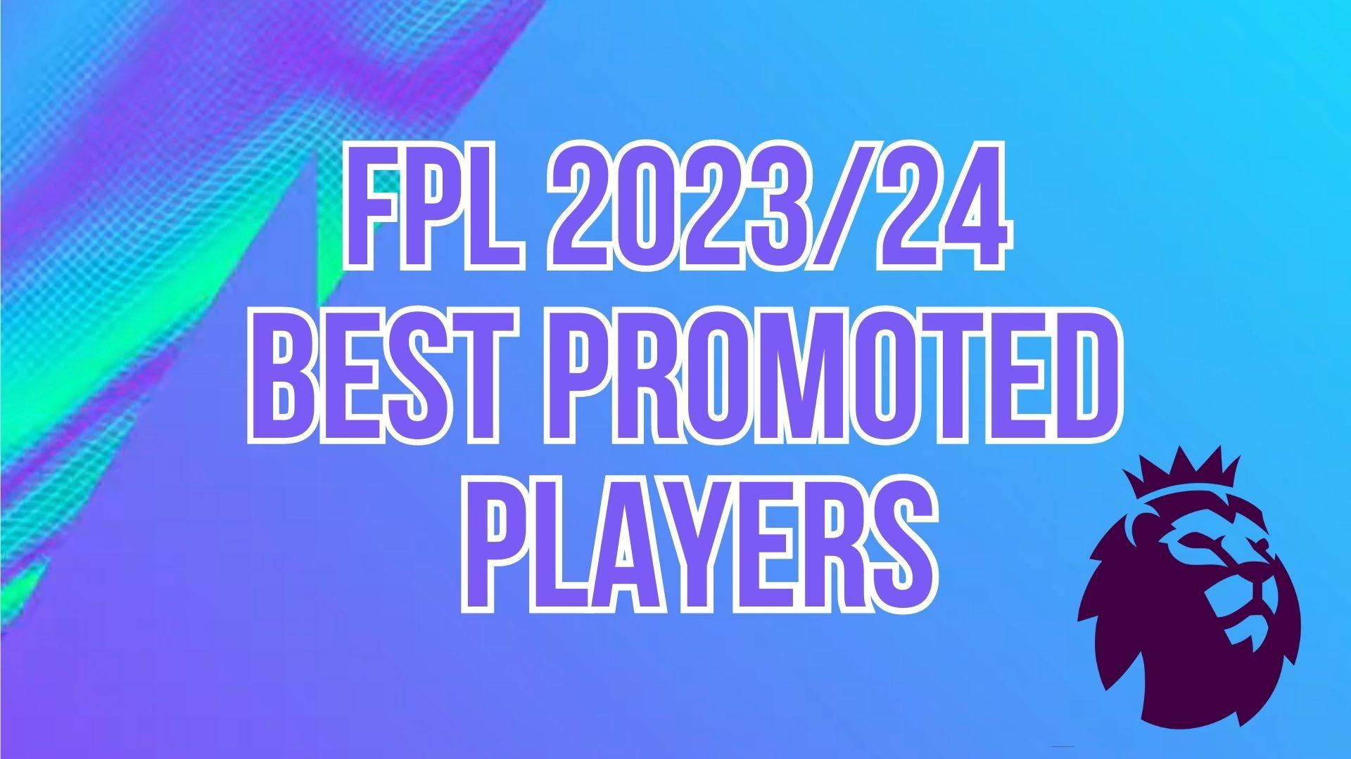 Premier League logo and graphics with Best Promoted Players text