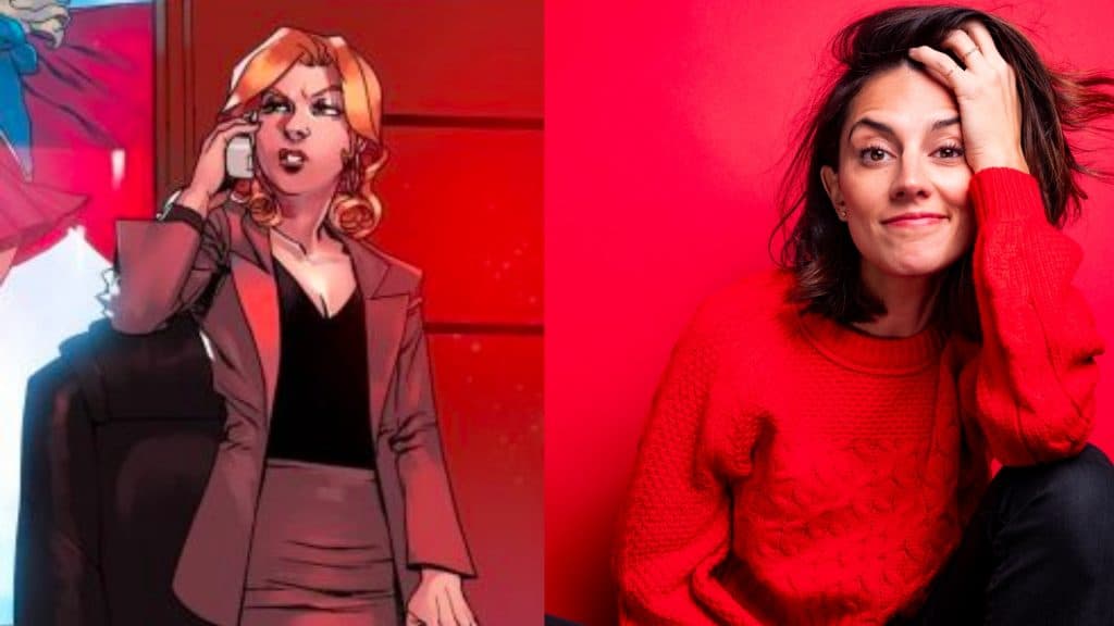 Cat Grant in the comics and Melanie Minichino, who's in the My Adventures with Superman cast