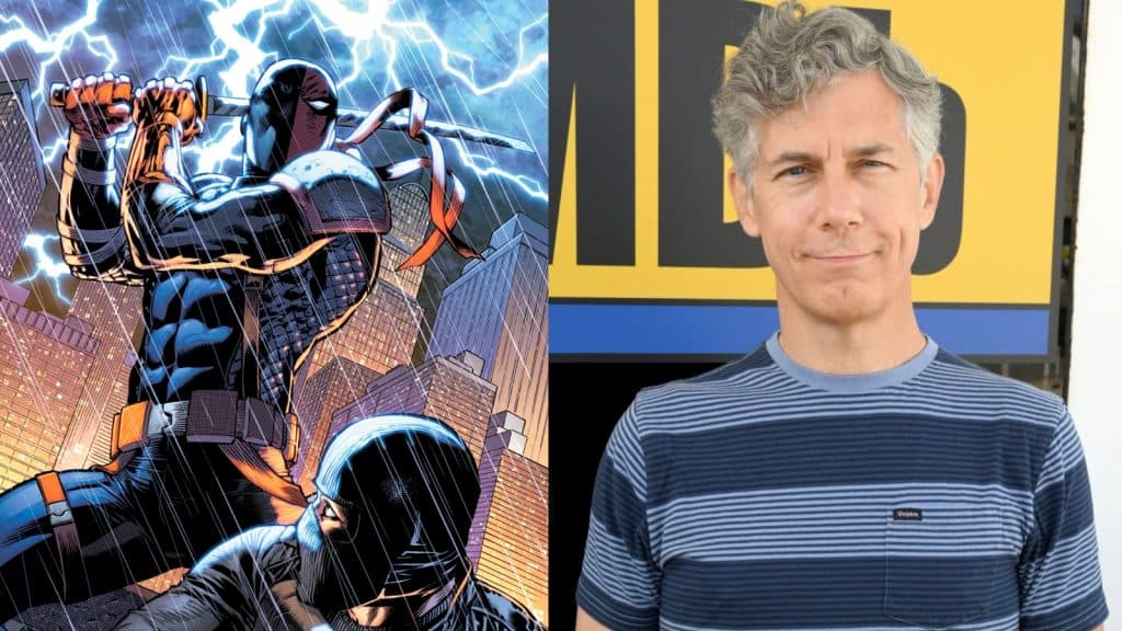 Deathstroke and Chris Parnell, who's in the My Adventures with Superman cast