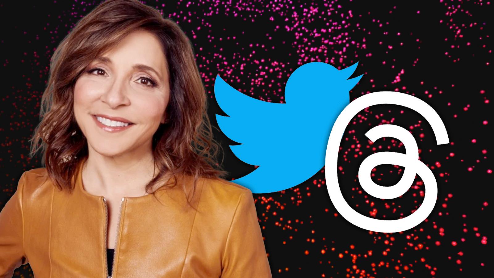 Linda Yaccarino, Twitter and Threads logo
