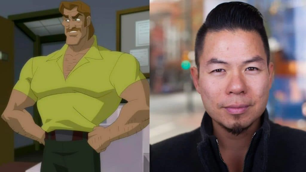 Steve Lombard and Vincent Tong, who plays him in My Adventures with Superman