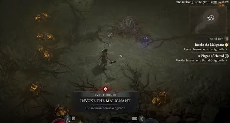 Malignant Growths in a Malignant Tunnel from Diablo 4