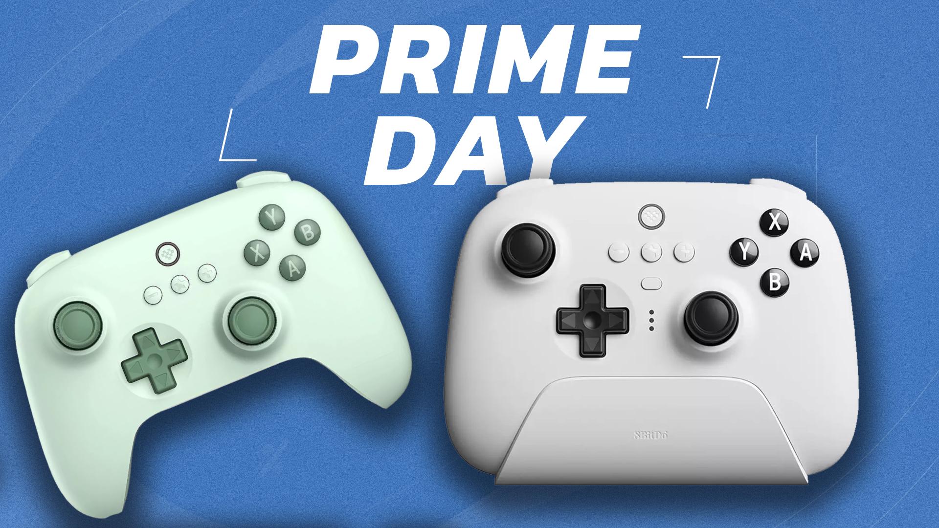 8itDo controllers on blue background with "Prime Day" lettering