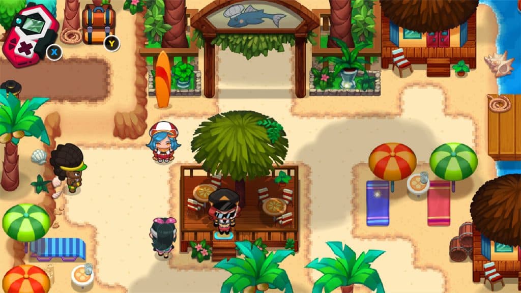 A screenshot of the Pokemon-like game Nexomon