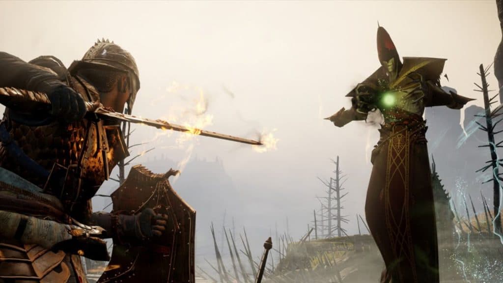 player attacking enemy in dragon age inquisition