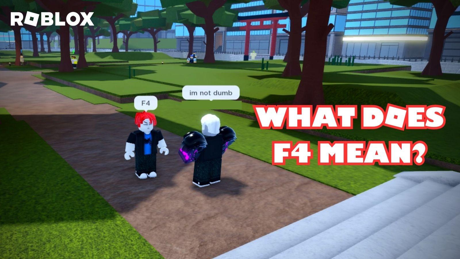 F4 in Roblox chat