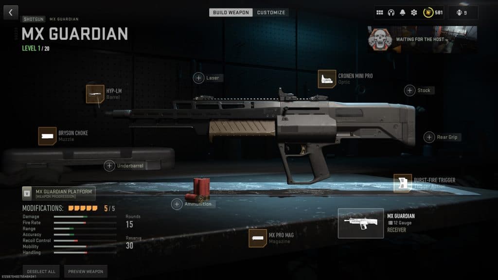 The best loadout for the MX Guardian shotgun in Call of Duty: Modern Warfare 2 (MW2).
