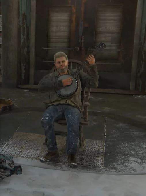 Gustavo Santaolalla's in-game character in TLOU 2