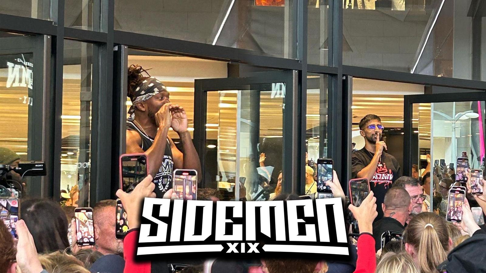 Sidemen fans queuing outside first official UK store