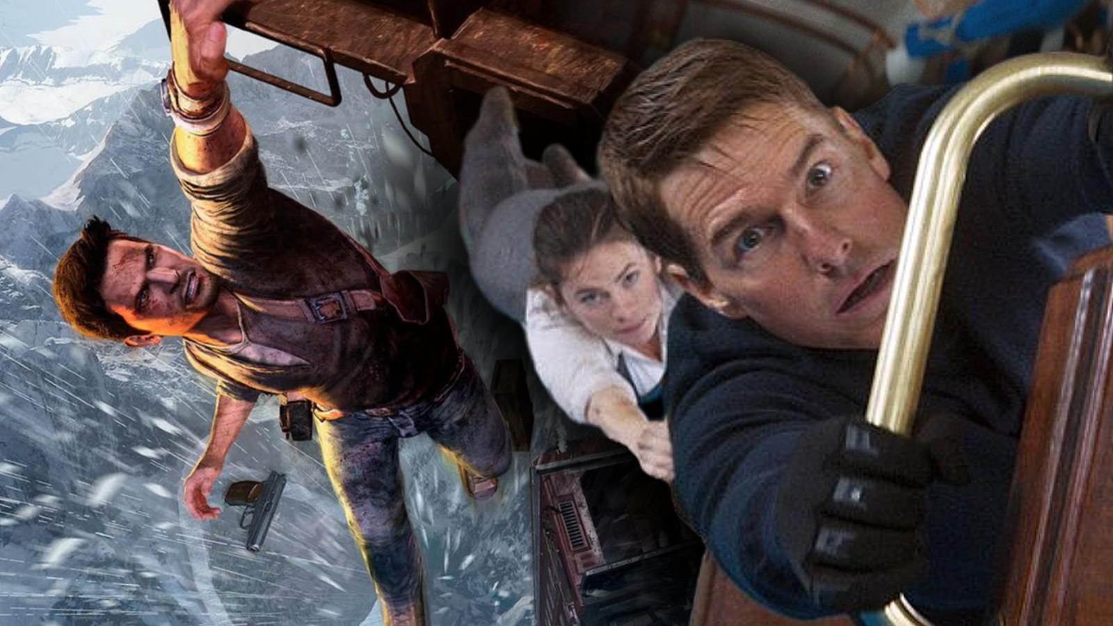 Stills of the train scenes from Uncharted 2 and Mission: Impossible Dead Reckoning Part 1