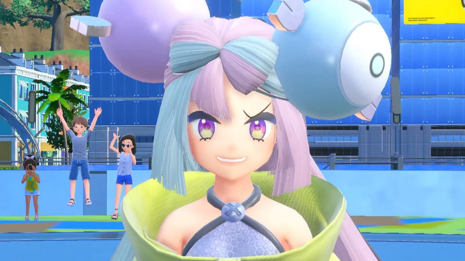 Gym Leader Iono as seen in Pokemon Scarlet & Violet.