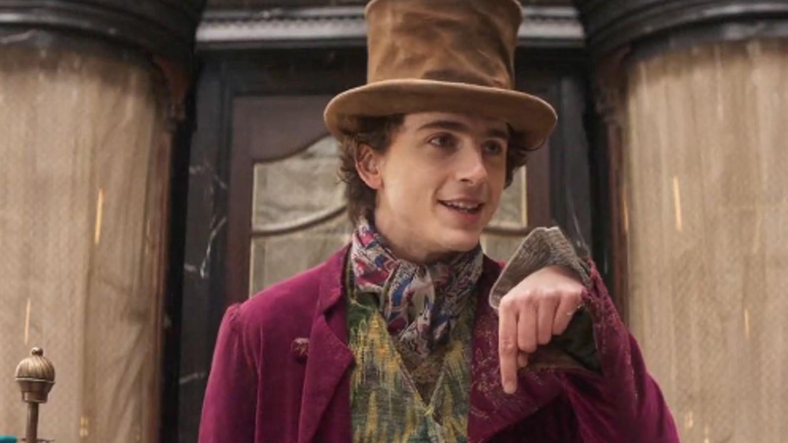 Timothee Chalamet as Willy Wonka in Wonka