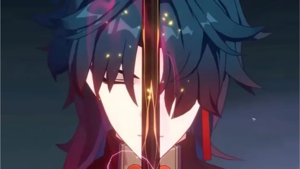 Blade with his sword in Honkai Star Rail