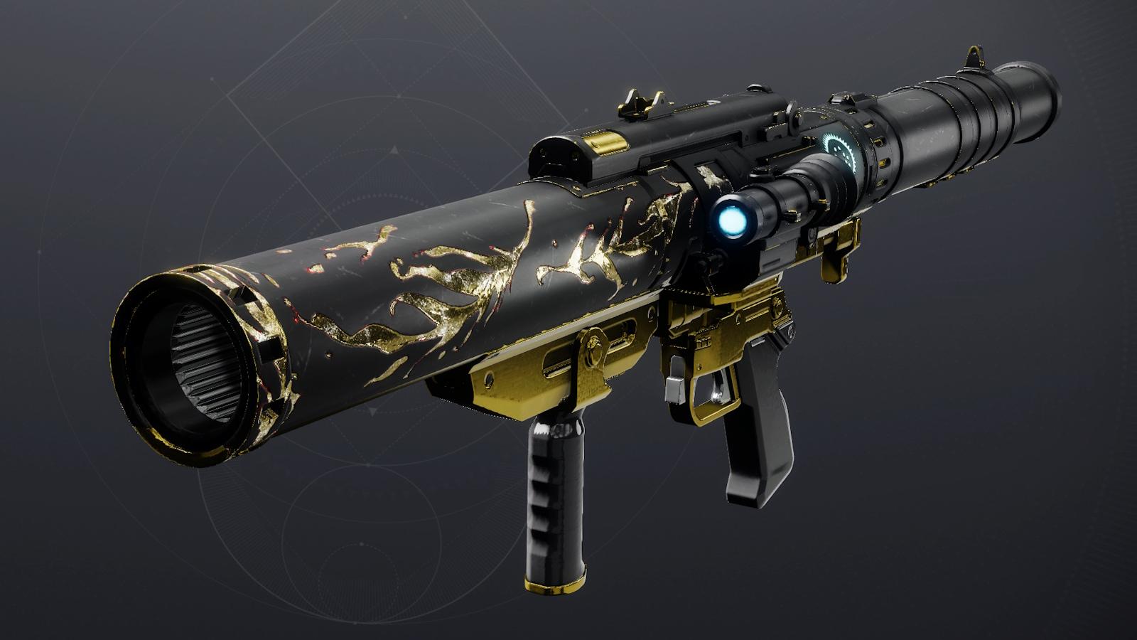 Crowning Dualogue Strand Rocket Launcher from Destiny 2 Solstice event.