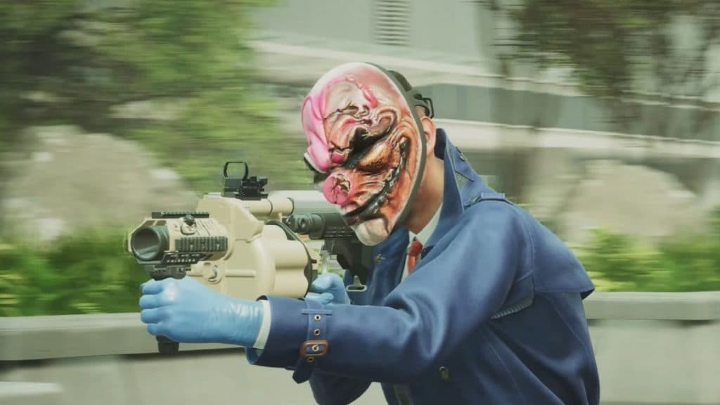payday 3 player using grenade launcher