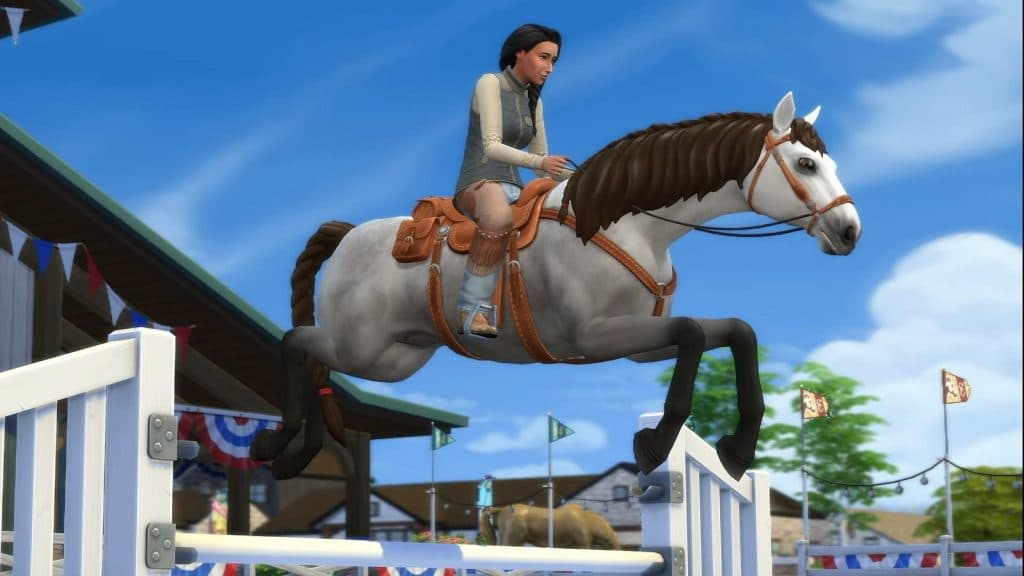 An image from The Sims 4 Horse Ranch expansion.