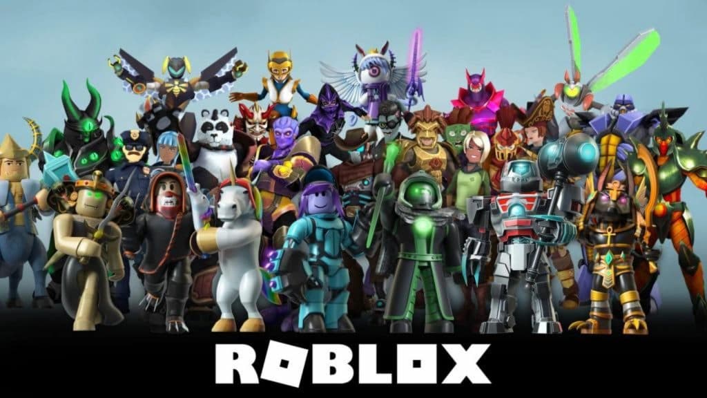 Roblox characters standing