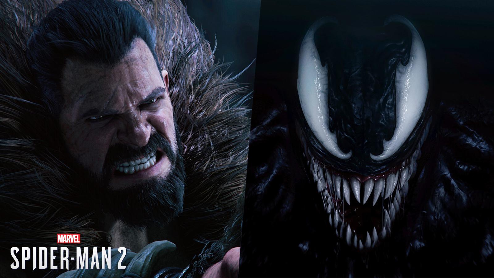 an image of Kraven the Hunter and Venom in Spider-Man 2