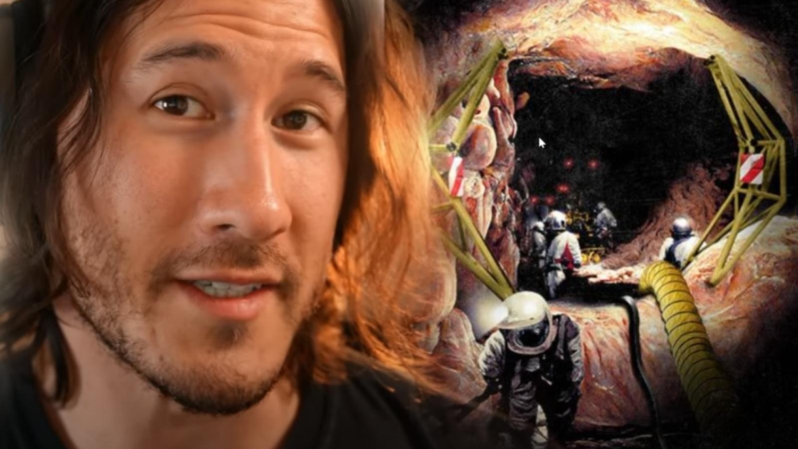 Markiplier explores Mystery Flesh Pit National Park in horror game Living Abyss
