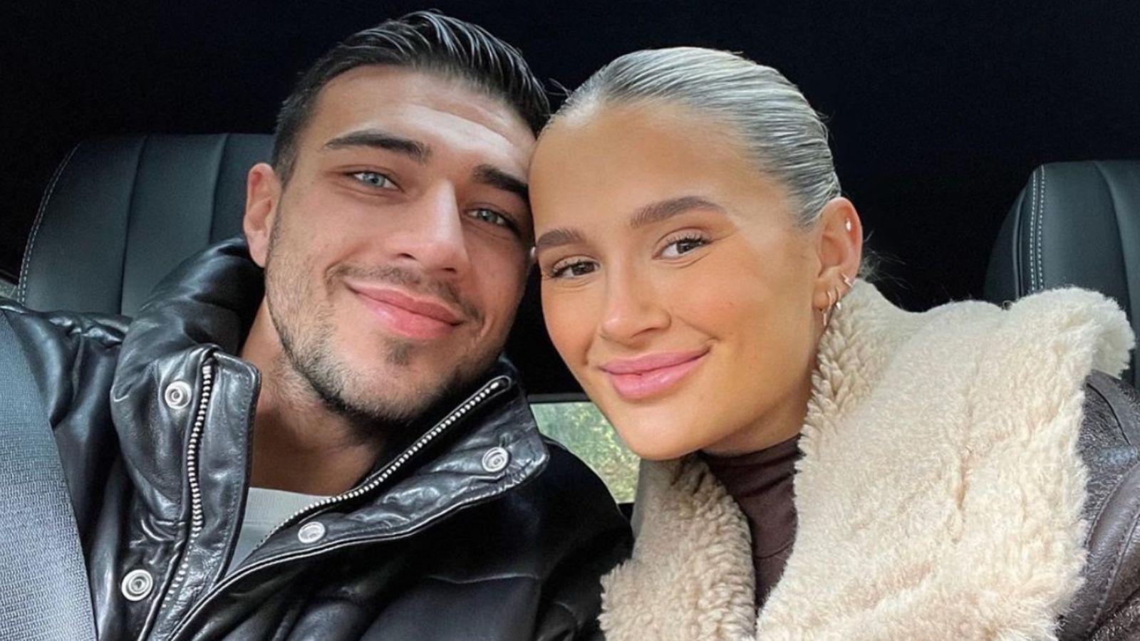 Tommy Fury and Molly-Mae posing for a selfie