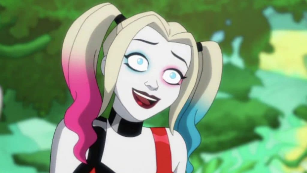 A close up of Harley Quinn