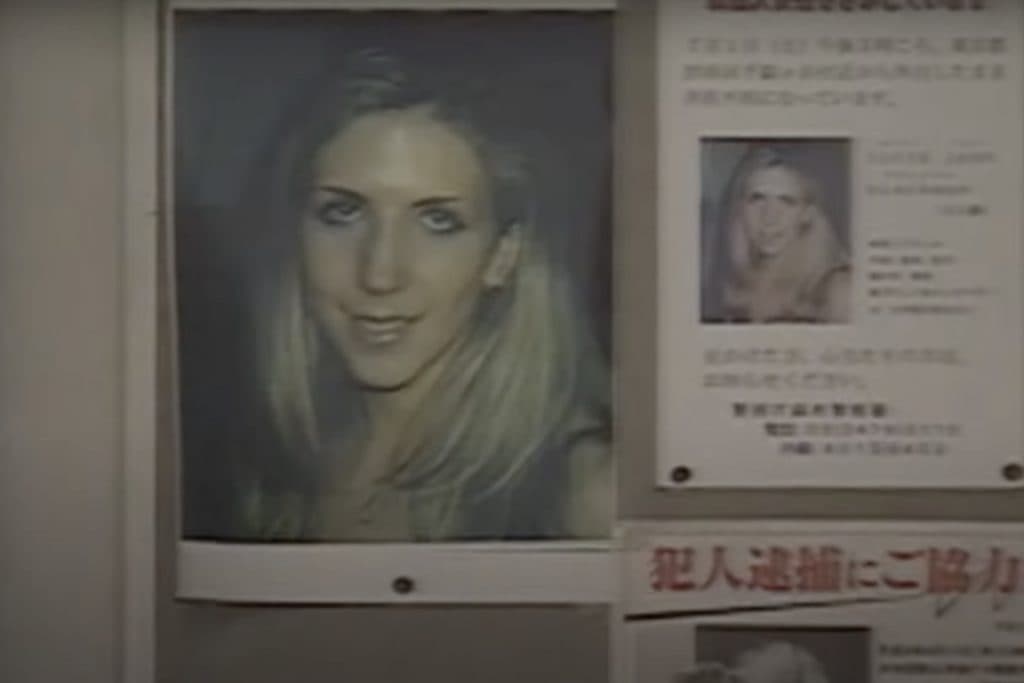 Still from Missing: The Lucie Blackman Case on Netflix