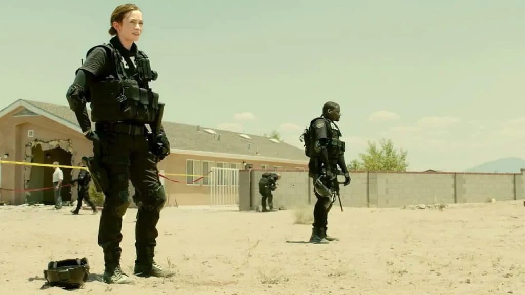 A still from Sicario, one of Taylor Sheridan's movies