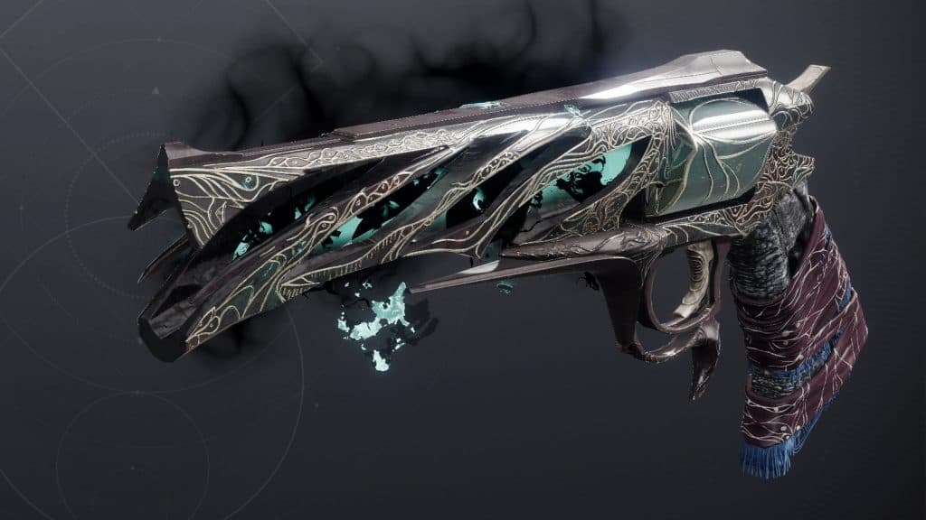Malfeasance Exotic Hand Cannon from Destiny 2.