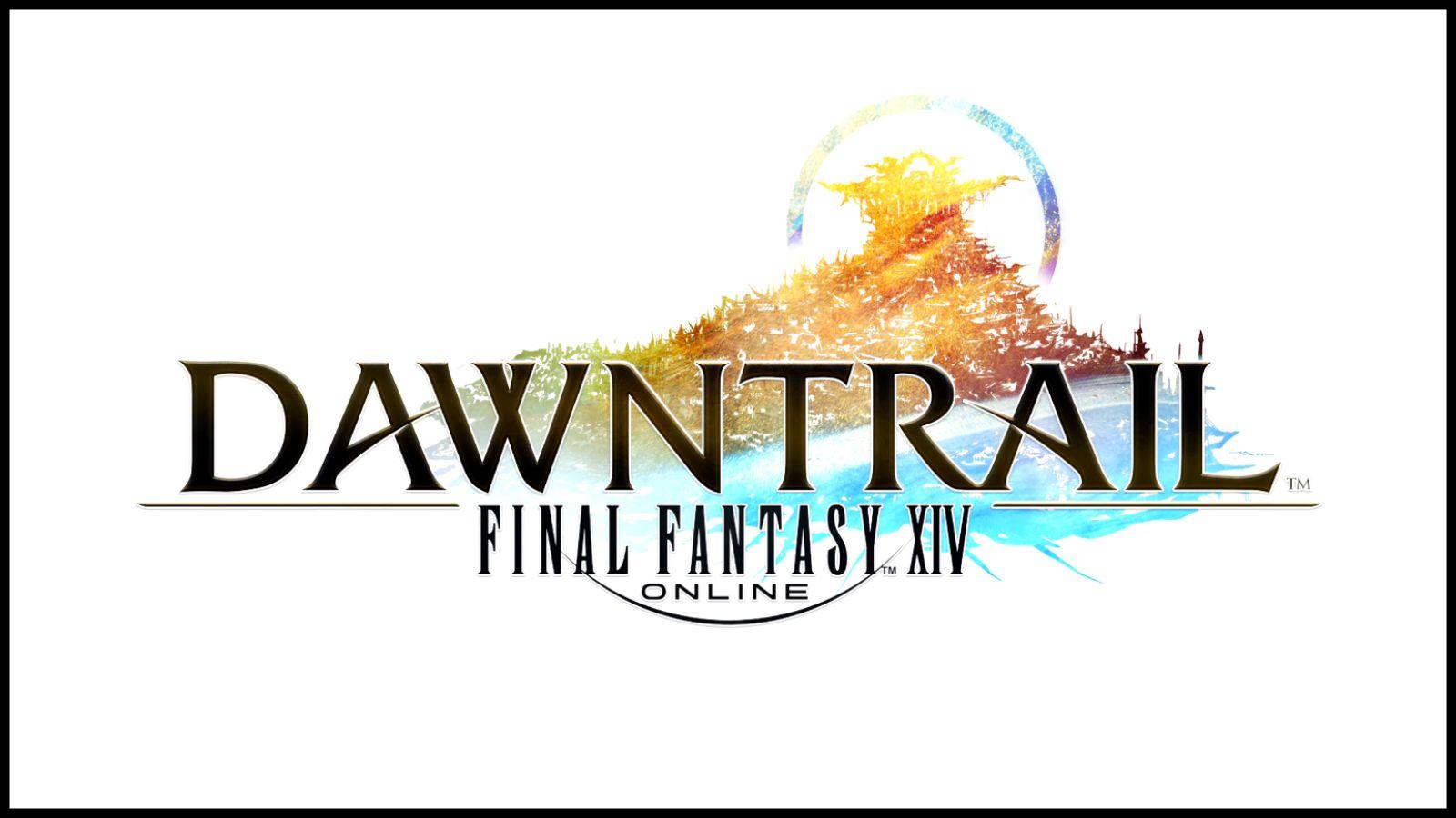 final fantasy xiv 14 dawntrail expansion logo header