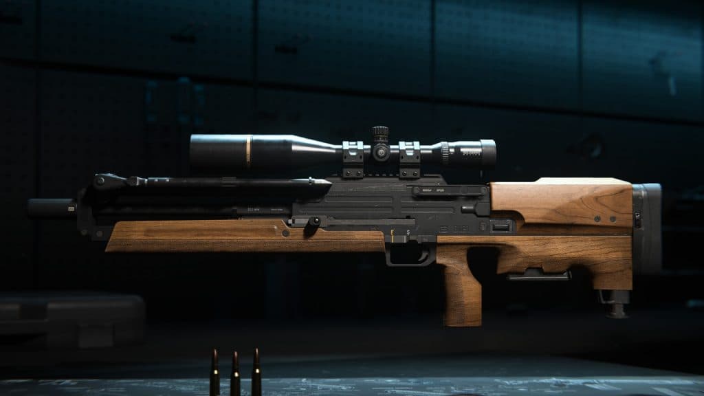 The Carrack .300 semi-auto bullpup sniper rifle based on WA2000 from MW2 and Warzone 2.