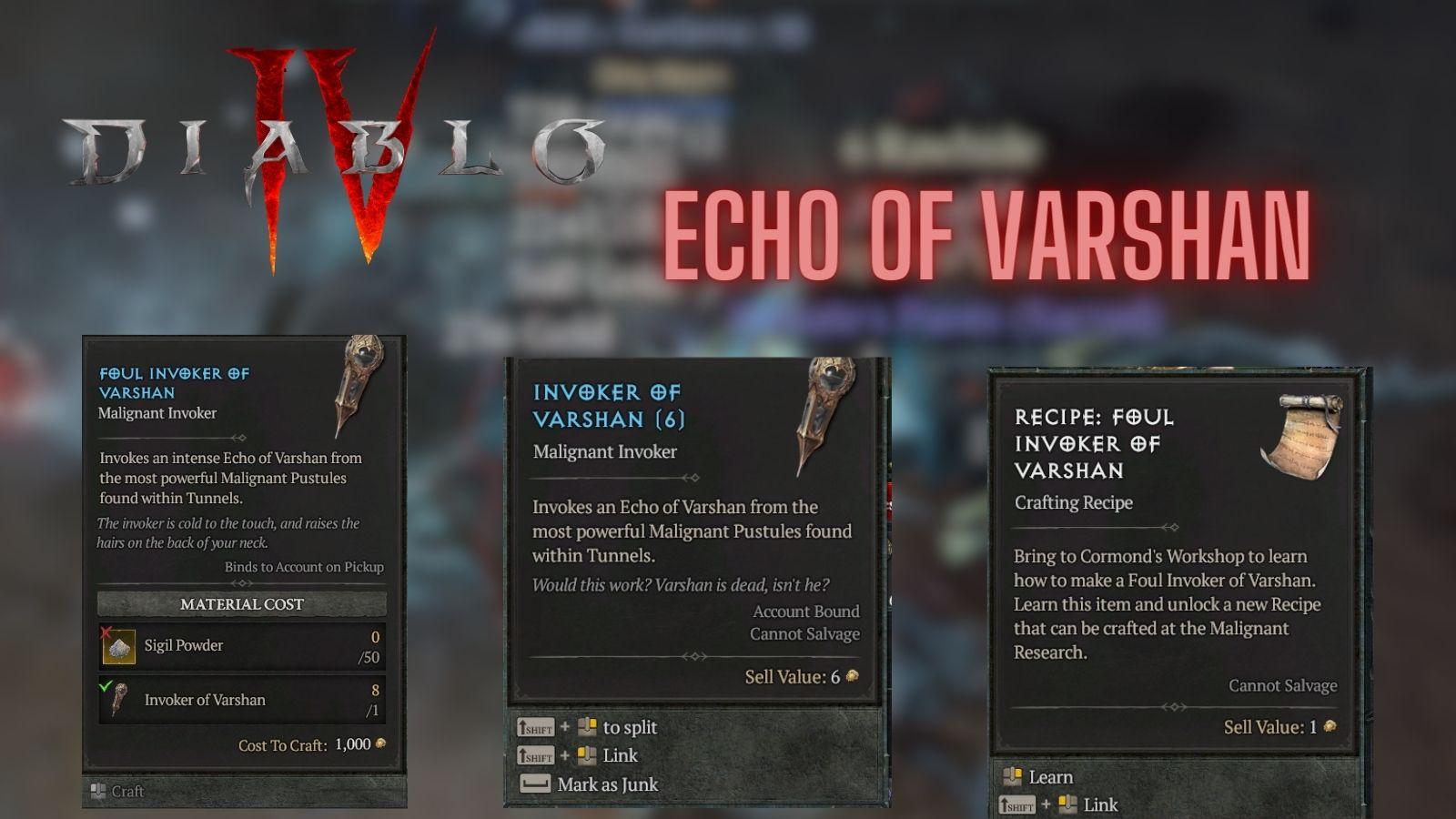 Diablo 4 echo of varshan location