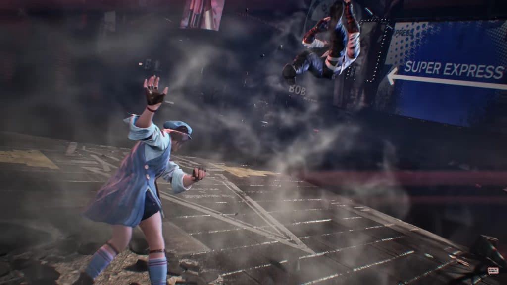 A screenshot of Asuka using her Rage Art from Tekken 8