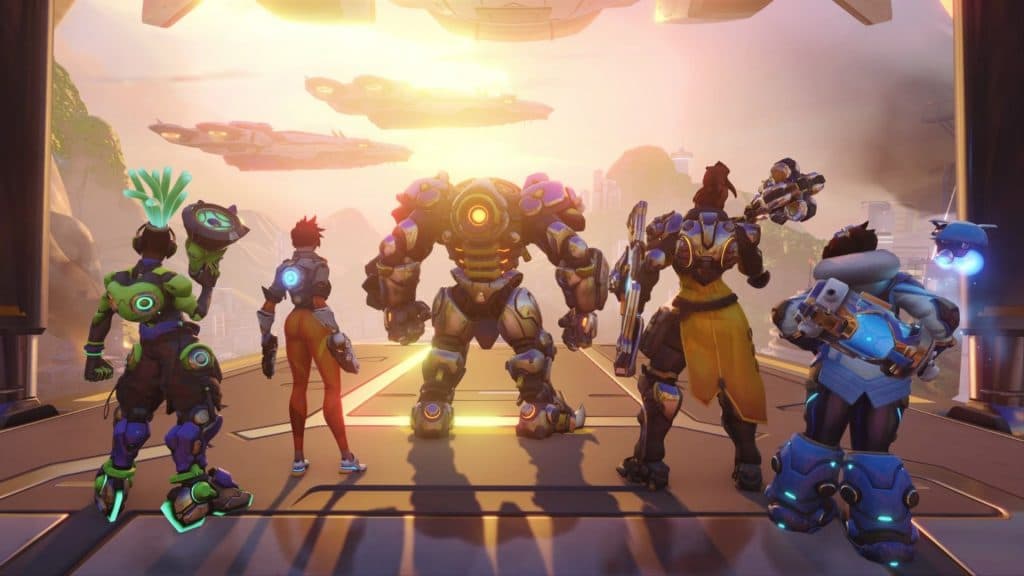 overwatch 2 members stood together