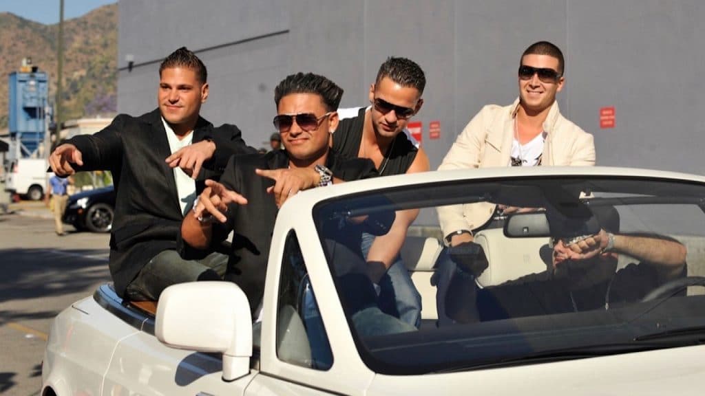 Ronnie, Mike, Pauly D, and Vinny of Jersey Shore