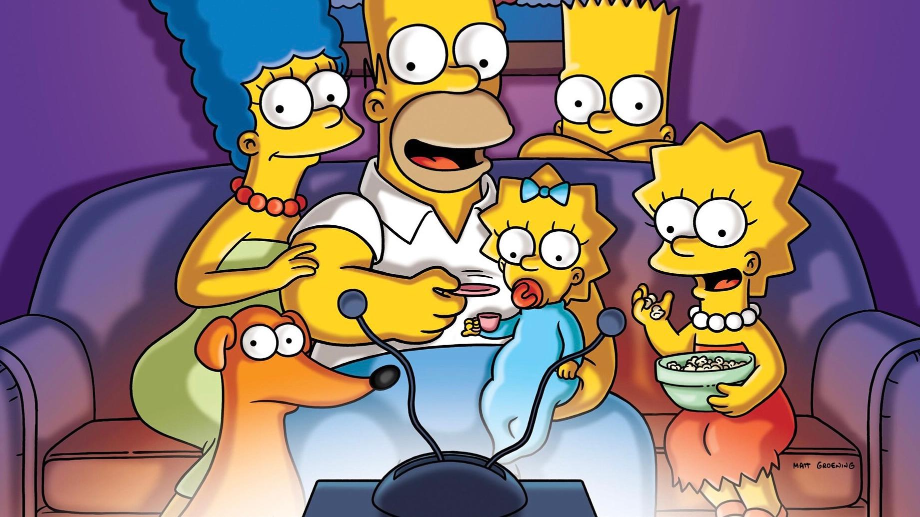The Simpsons family.