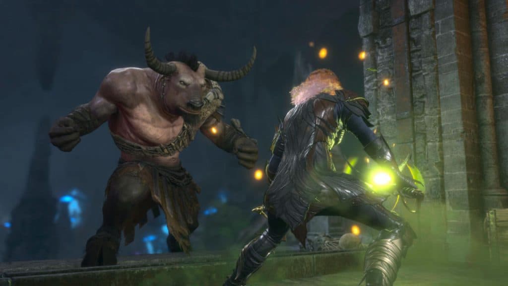 player attacking monster in baldur's gate 3